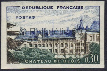 1255 timbre de France non dentelé Philatélie 50 timbre de collection Yvert et Tellier 1960