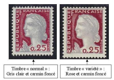 1263a-2 - Philatelie - timbre de France de collection avec variété