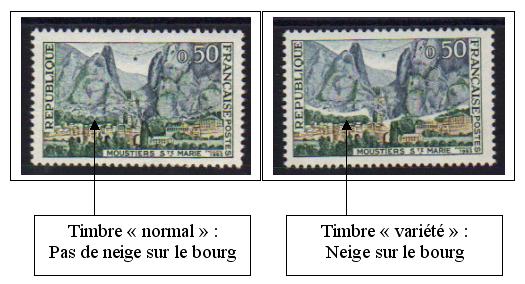 1436a-2 - Philatelie - timbre de France avec variété