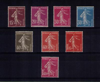 189-196 - Philatélie 50 - timbres de France N° Yvert et Tellier 189 à 196 - timbres de France de collection