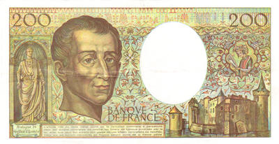 200 F qualté courante - 2 - Philatelie - billet 200 francs