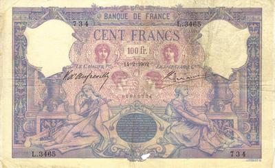 21-16-B - Philatelie - billet de banque de France