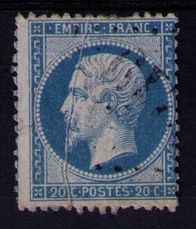 22 - Philatélie 50 - timbre de France classsique avec variété N° Yvert et Tellier 22 - pli accordéon