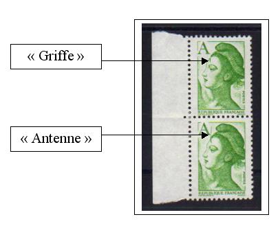 2423c2 - Philatelie - timbre de France avec variété