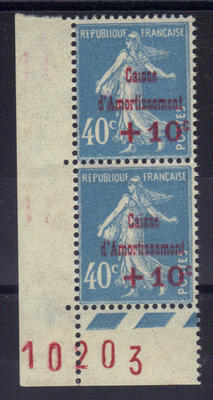 VAR246b - Philatelie - timbre de France avec variété - timbre de France de collection