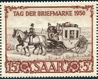 270 - Philatélie 50 - timbre de Sarre N° Yvert et Tellier 270