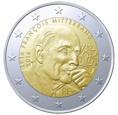 2 € F MITERRAND - Philatelie - pièce Monnaie de Paris - François MITTERRAND