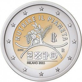2 € Italie 2015 Milan - Philatelie - pièce 2 € commémorative Italie 2015
