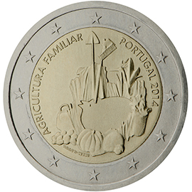 2 € Portugal 2014 Agriculture - Philatelie - pièce commémorative 2 €