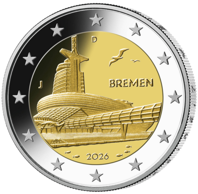 2€ALL2026BREMEN, Philatélie 50, piece-2-euro-allemagne-2026-bremen-bundeslander.jpg