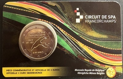 2€BEL2025CCFRANCORCHAMPS, Philatélie 50, Coincard 2 euros, Francorchamps