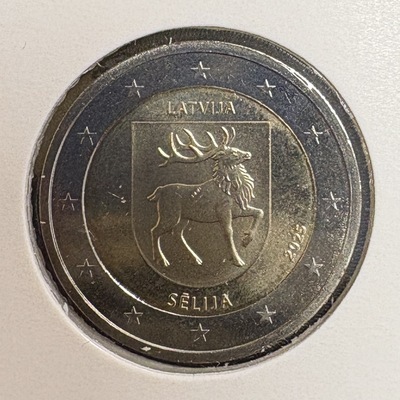 2€LETT2025SELIJA, Philatélie 50, Pièce de 2 € de Lettonie 2025, Sélija