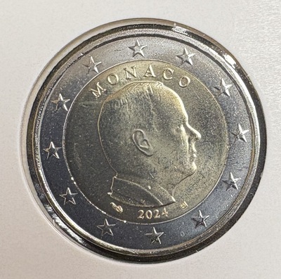 2€MON2025ALBERT, Philatélie 50, Pièce de 2 € de Monaco 2025, Prince Albert II
