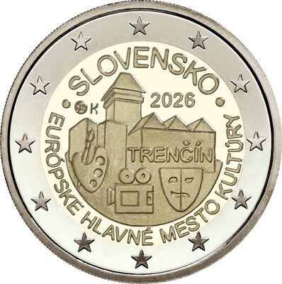 2€SLO2026 TRENCIN, Philatélie 50, 2-euro-slovaquie-2026-trencin.jpg