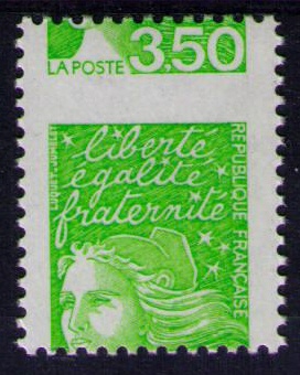 3092 - Philatélie 50 - timbre de France avec variété N° Yvert et Tellier 3092 - timbres de France de collection
