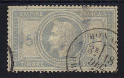 33 O - Monaco - Philatelie - timbre de France Classique oblitéré