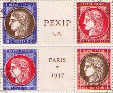 348-351 - Philatélie 50 - timbres de France N° Yvert et Tellier 348 à 351 - timbres de collection