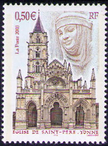 3586 - Philatélie 50 - timbre de France neuf sans charnière - timbre de collection Yvert et Tellier - Eglise de Saint-Père (Yonne) - 2003