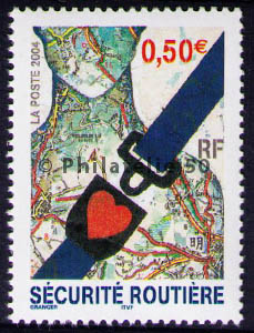 3659 - Philatélie 50 - timbre de France - timbre de collection Yvert et Tellier - Sécurité routière - 2004