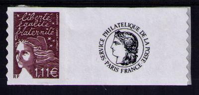 3729C - Philatélie 50 - timbre de France personnalisé N° Yvert et Tellier 3729C - timbre de France de collection