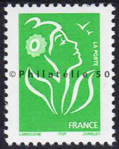3733 - Philatélie 50 - timbre de France neuf sans charnière - timbre de collection Yvert et Tellier - Marianne de Lamouche - 2005