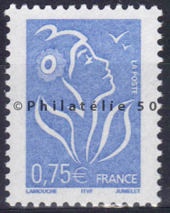 3737 - Philatélie 50 - timbre de France neuf sans charnière - timbre de collection Yvert et Tellier - Marianne de Lamouche - 2005