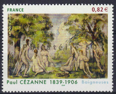 3894 - Philatélie 50 - timbre de France - timbre de collection Yvert et Tellier - Série artistique, Paul Cézanne - 2006