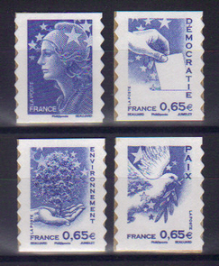 4201-4204 - Philatelie - timbres de France de collection