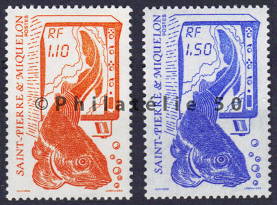 480-481 timbres de collection Philatélie 50 timbres de Saint-Pierre et Miquelon