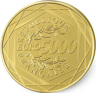 5000 € 2014-2 - Philatelie - pièce de 5 000 € or Le Coq 2014 - Monnaie de Paris
