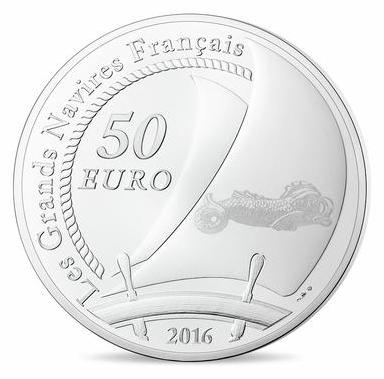 50 € argent Belem - Philatelie - pièce de monnaie Monnaie de Paris - grands navires