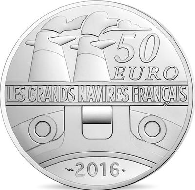 50 € argent l'Ile de France - Philatelie - pièce Monnaie de Paris - Les Grands Navires
