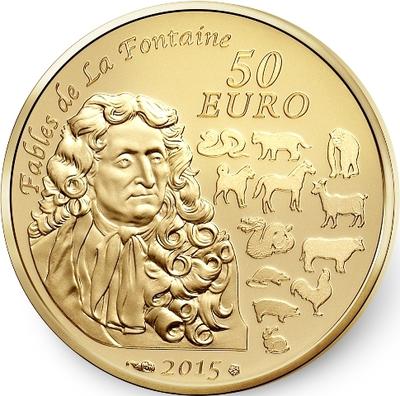 50 € or chèvre - 2 - Philatelie - pièce de monnaie Monnaie de Paris - calendrier chinois - année de la chèvre