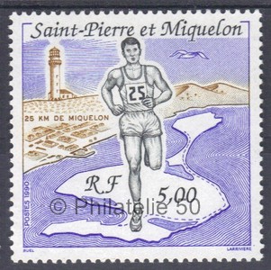 522 timbre de collection Saint-Pierre et Miquelon Philatélie 50 1990