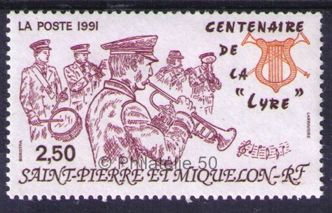 545 timbre de collection de Saint-Pierre et Miquelon 1991