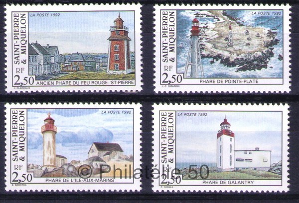 563-566 timbres de collection de Saint-Pierre et Miquelon 1992