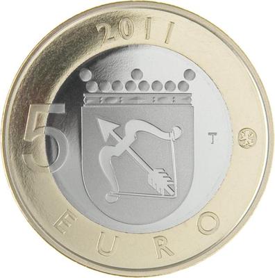 5 € Finlande 2011 - 2 - Philatélie 50 - pièce de monnaie commémorative 5 euros Finlande 2011 - pièce de monnaie de collection