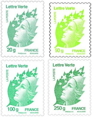 604-607 - Philatelie - timbres de France adhésifs Marianne