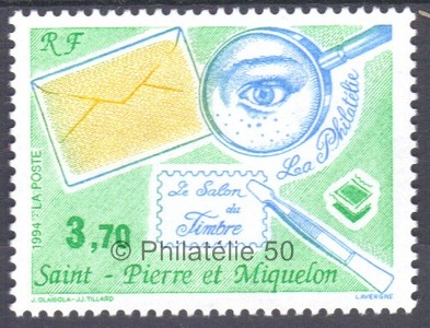 606 timbre de collection de Saint-Pierre et Miquelon Philatélie 50 1994