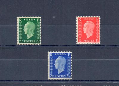 701D-F - Philatélie - timbres de France N° Yvert et Tellier 701D à 701F - timbres de France de collection