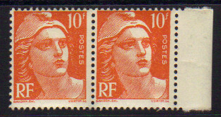 722 - Philatelie - timbre de France avec variété