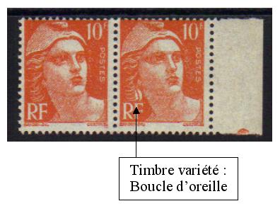 722a-2 - Philatelie - timbre de France avec variété