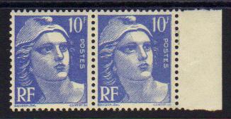 723 - Philatelie - timbre de France avec variété