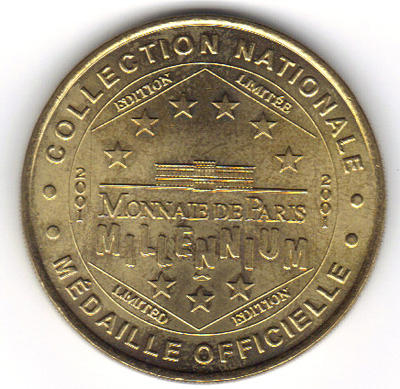 7501OT2-01-2 - Philatelie - médaille touristique Monnaie de Paris - jeton touristique
