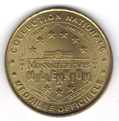 7504ND2-01-2 - Philatelie - médaille touristique Monnaie de Paris - jeton touristique