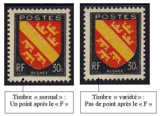 756-2 - Philatelie - timbre de France de collection avec variété