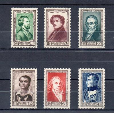 891-896O - Philatélie - timbres de France oblitérés N° Yvert et Tellier 891 à 896 - timbres de France de collection