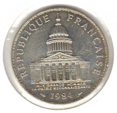 100F898-1984 - Philatélie 50 - pièce française de 100 francs