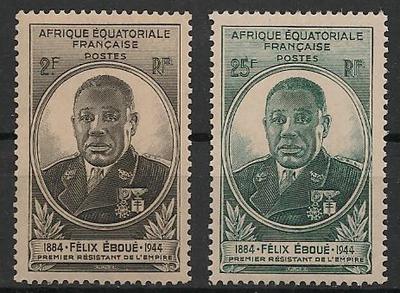 AEF206-207 - Philatélie - Timbre d'afrique equatoriale française N° Yvert et Tellier 206 à 207 - Timbres de colonies françaises