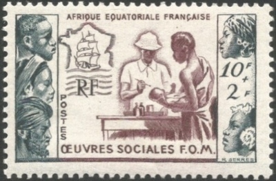 AEF227** - Philatélie 50 - Timbres d'AEF N°227